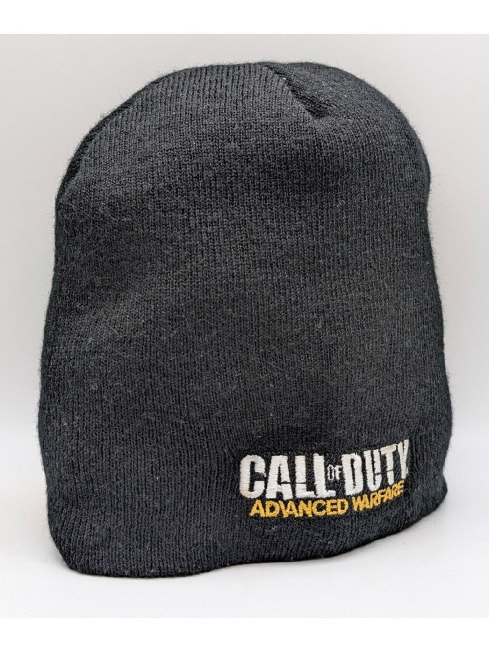 Call Of Duty Advanced Warfare Beanie Hat Black Vintage Y2K Gaming Knit Winter